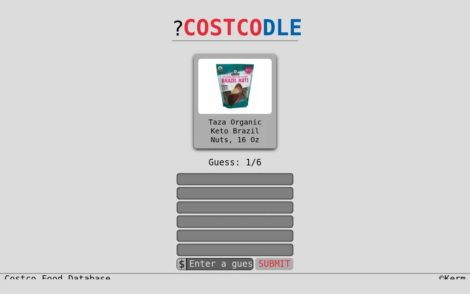 Costcodle game preview