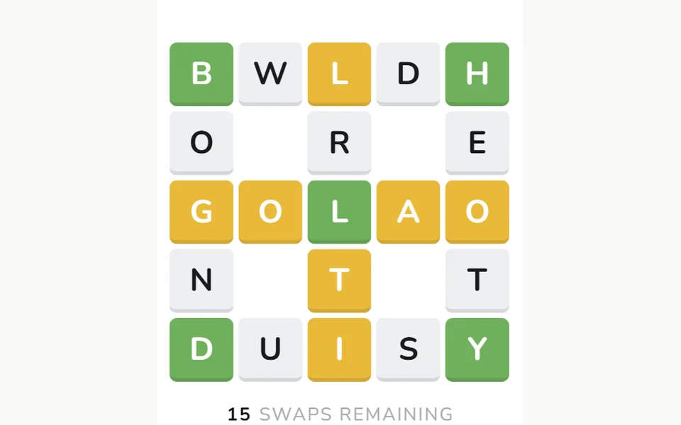 Waffle game screenshot